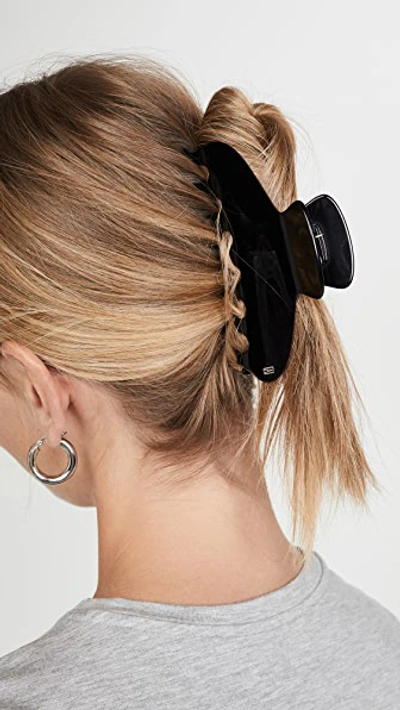 Alexandre De Paris Timeless Medium Hair Jaw Clip In Black