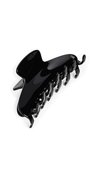 Shop Alexandre De Paris Large Jaw Clip Black