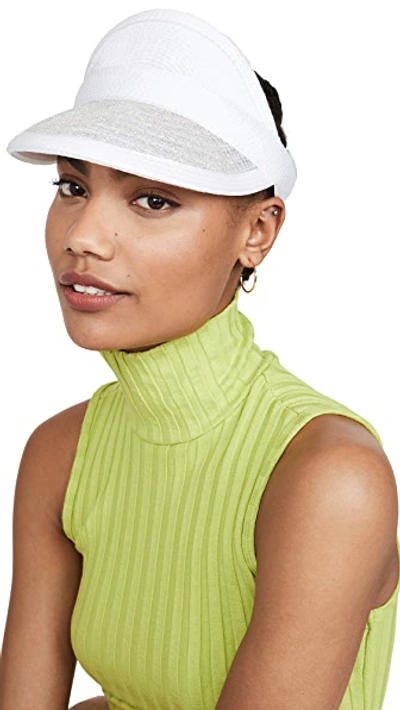 Shop Eugenia Kim Vicky Visor In White