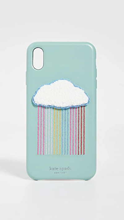 Shop Kate Spade Rainbow Cloud Patch Iphone Case In Xs