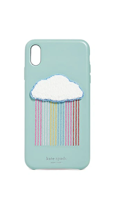 Shop Kate Spade Rainbow Cloud Patch Iphone Case In Xs