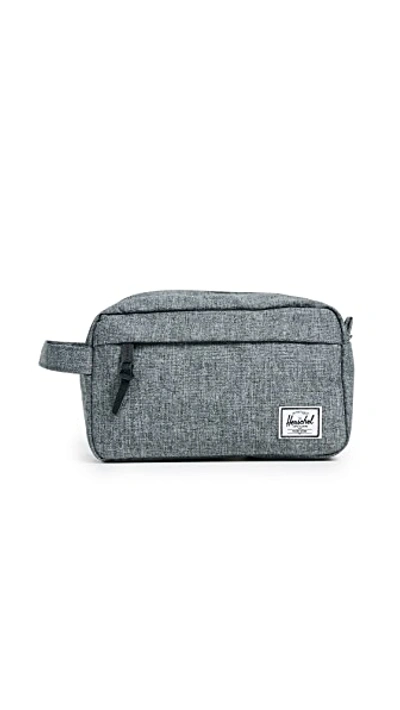 Shop Herschel Supply Co Chapter Travel Kit In Raven Crosshatch