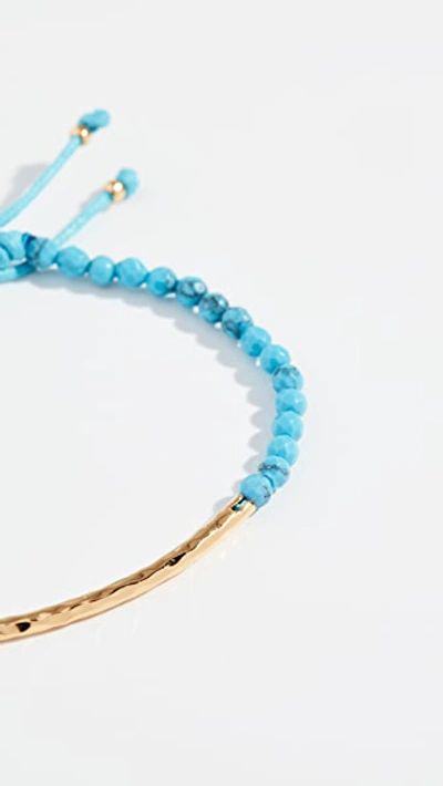 Shop Gorjana Power Bracelet For Healing In Turquoise/gold