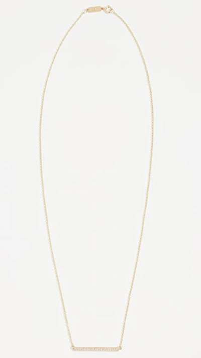 Shop Jennifer Meyer Jewelry 18k Gold Diamond Stick Necklace In Yellow Gold