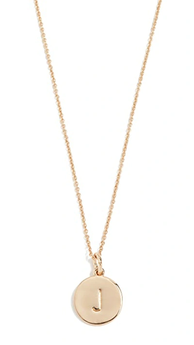 Shop Kate Spade Letter Pendant Necklace In J