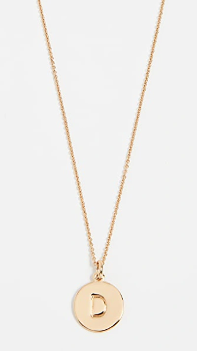 Shop Kate Spade Letter Pendant Necklace In D