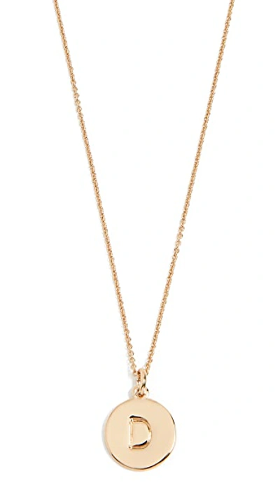 Shop Kate Spade Letter Pendant Necklace In D