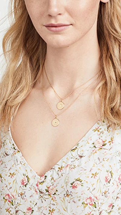 Shop Kate Spade Letter Pendant Necklace In T