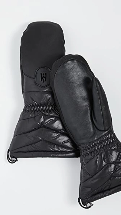 Shop Mackage Mika Outdoor Mittens In Black