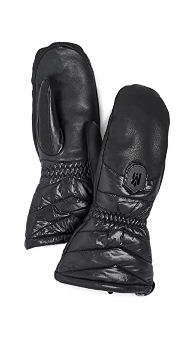 Shop Mackage Mika Outdoor Mittens In Black