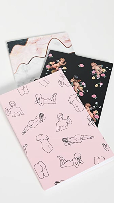 Shop Skinnydip Marble Wiggle Notebook Pack