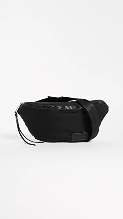 Shop Rebecca Minkoff Nylon Belt Bag In Black