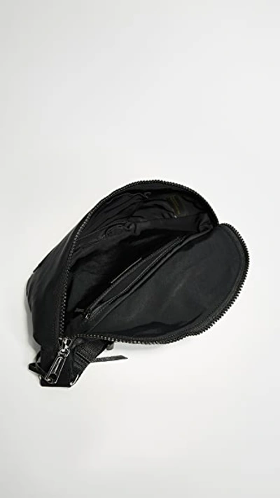 Shop Rebecca Minkoff Nylon Belt Bag In Black