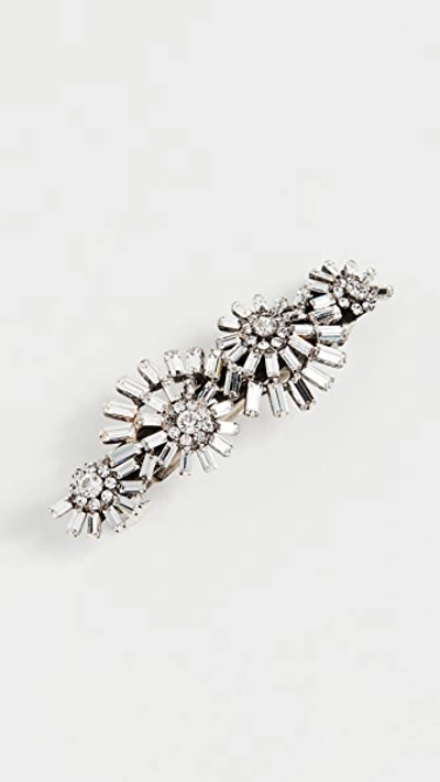 Shop Dannijo Gemini Barrette In Crystal