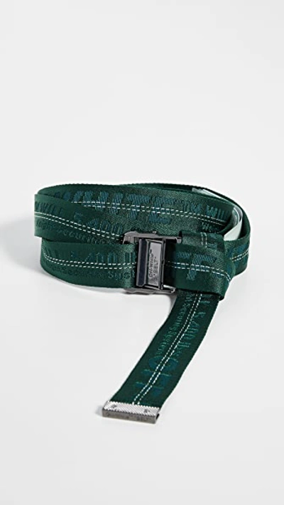 Shop Off-white Classic Industrial Belt In Dark Green