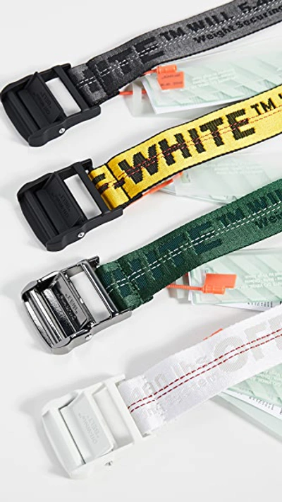 Shop Off-white Classic Industrial Belt In Dark Green