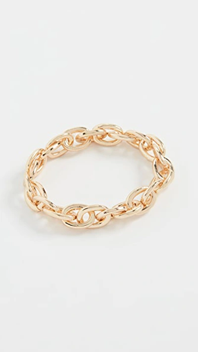 Shop Shashi Chain Of Command Bracelet In Gold