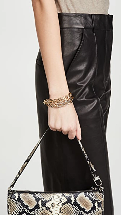 Shop Shashi Chain Of Command Bracelet In Gold