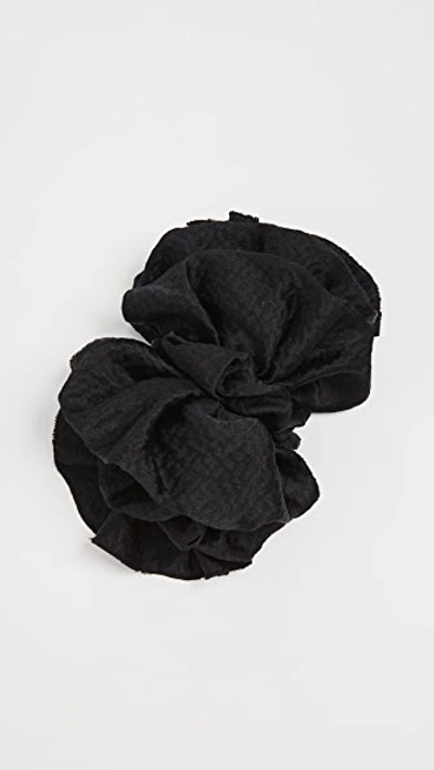 Shop Jennifer Behr Fabric Barrette In Black