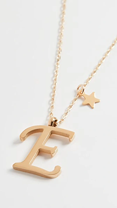 Letter Pendant with Star Charm