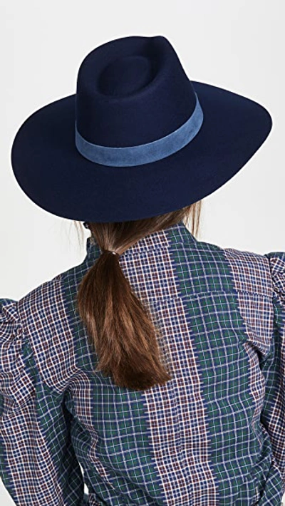 Shop Rag & Bone Kacy Fedora In Navy