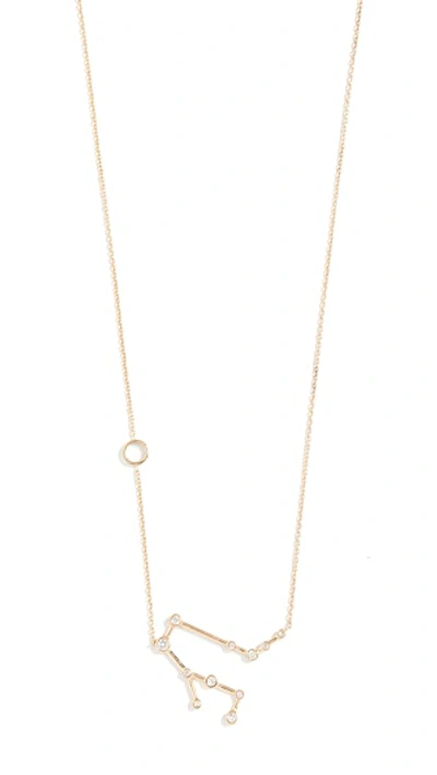 Shop Lulu Frost 14k Gold Gemini Necklace With White Diamonds