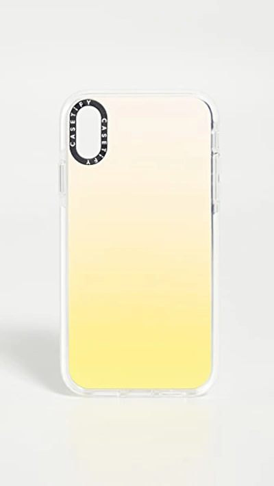Shop Casetify Ombre Phone Case In Pink/yellow