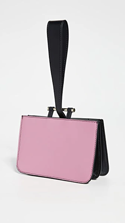 Shop Smythson Mini Concertina Wristlet In Pink