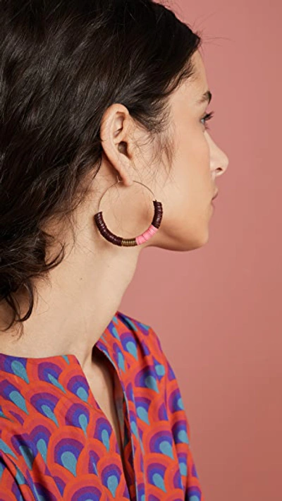 Shop Maison Monik Prune Medium Hoop Earrings