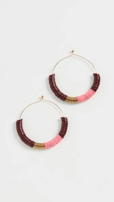 Shop Maison Monik Prune Medium Hoop Earrings