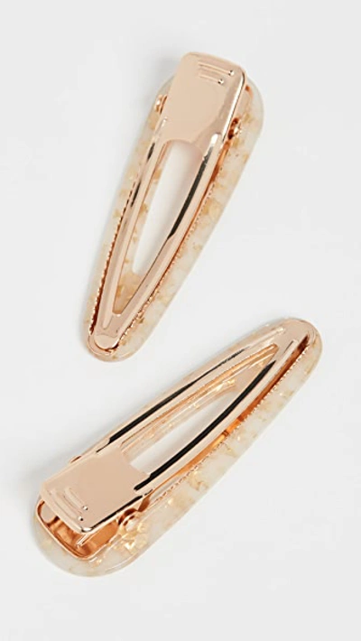 Shop Valet Set Of 2 Kelly Clips In Gold Flake