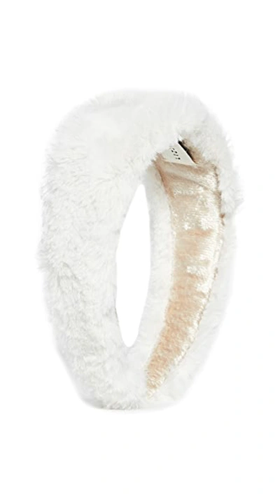 Shop Lizzie Fortunato Faux Fur Headband In White