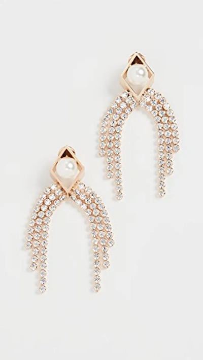 Rhombus Earrings with Cascade