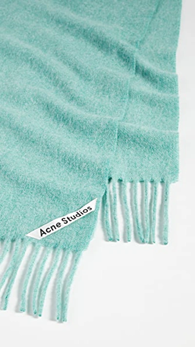 Shop Acne Studios Canada New Scarf In Jade Green Melange