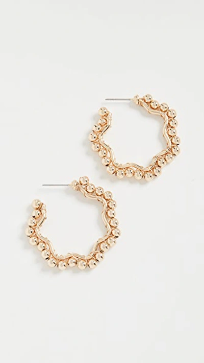 Shop Baublebar Gianna Hoop Earrings In Gold