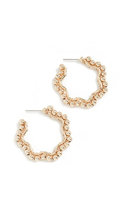 Shop Baublebar Gianna Hoop Earrings In Gold