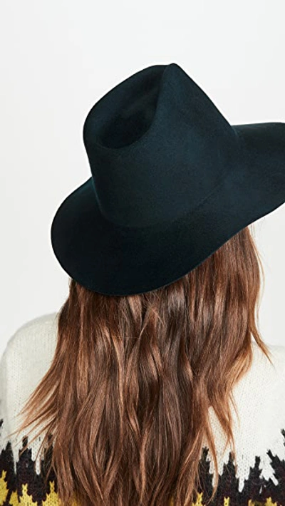 Shop Janessa Leone Rowan Hat In Forest