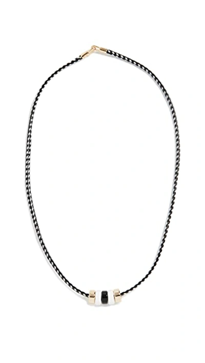Shop Roxanne Assoulin Little Bits Black And White Necklace In Black/white