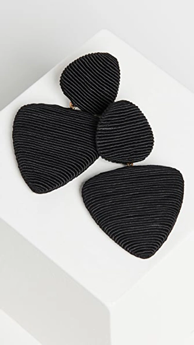 Shop Rebecca De Ravenel Tahiti Earrings In Black