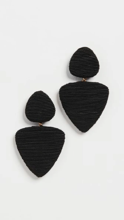 Shop Rebecca De Ravenel Tahiti Earrings In Black