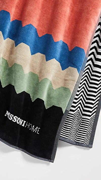Shop Missoni Wolf Beach Towel In Multi Color