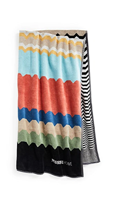 Shop Missoni Wolf Beach Towel In Multi Color