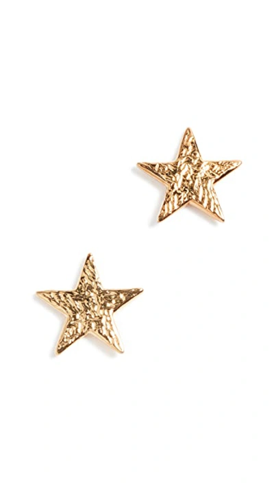 Shop Gorjana Star Stud Earrings In Gold