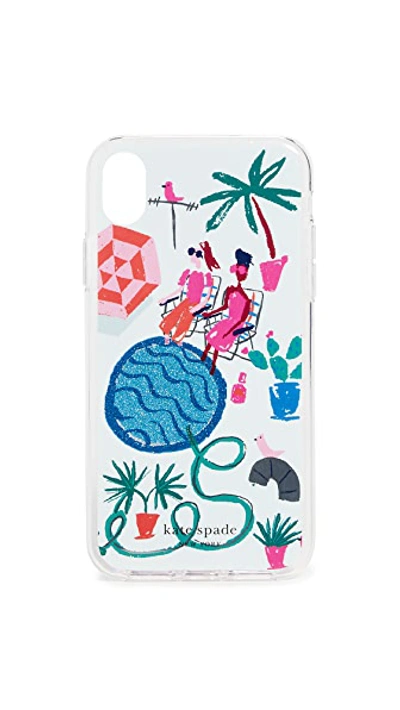 Shop Kate Spade Rooftop Sunning Iphone Case In Multi