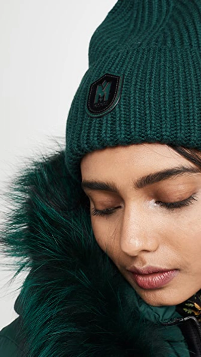 Shop Mackage Classic Beanie In Green