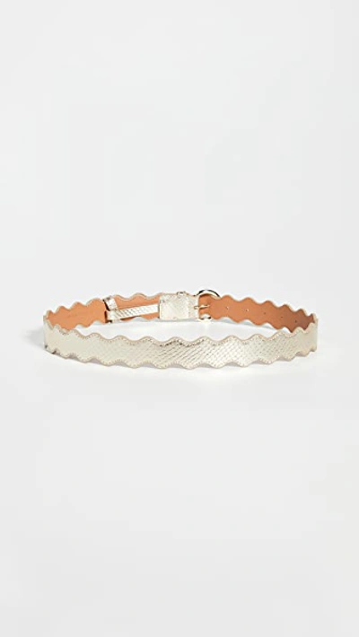 Shop Loeffler Randall Blythe Ric Rac Belt In Champagne