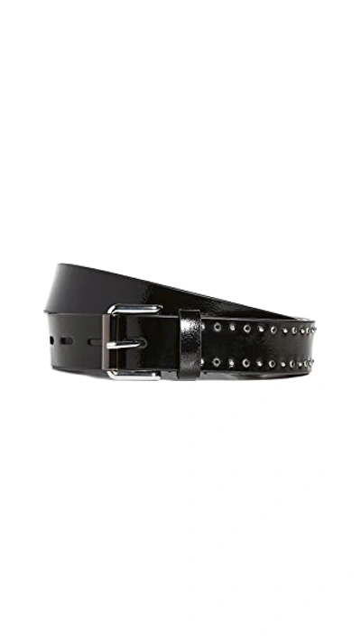Shop Rebecca Minkoff Belt With Studs In Black