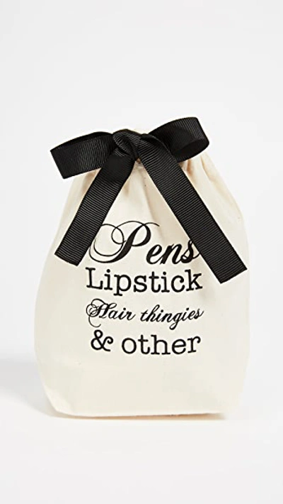 Shop Bag-all Pens, Lipstick, Etc Small Organizing Bag In Natural/black