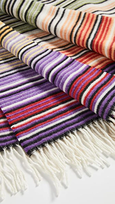 Shop Missoni Tazio Throw Blanket In Multi Red