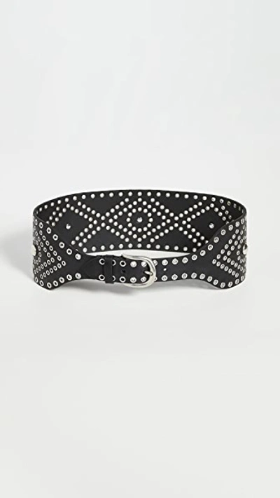 Shop Isabel Marant Woma Belt In Black